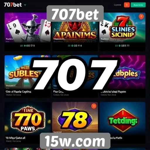 Jogos populares disponíveis no site 707bet